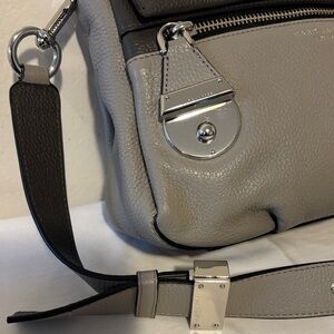 Marc Jacobs Gray Crossbody Bag with Silver Accents
